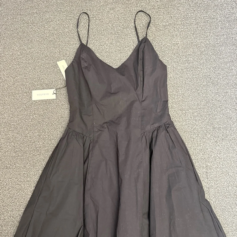 Aritzia Babaton Looksee Poplin Dress in Black - Picture 2 of 14